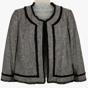 Kasper | Linen-Cotton Blend Blazer - Chic Classic Elegant Feminine